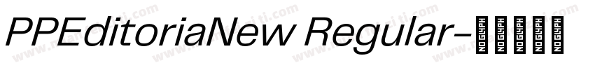PPEditoriaNew Regular字体转换